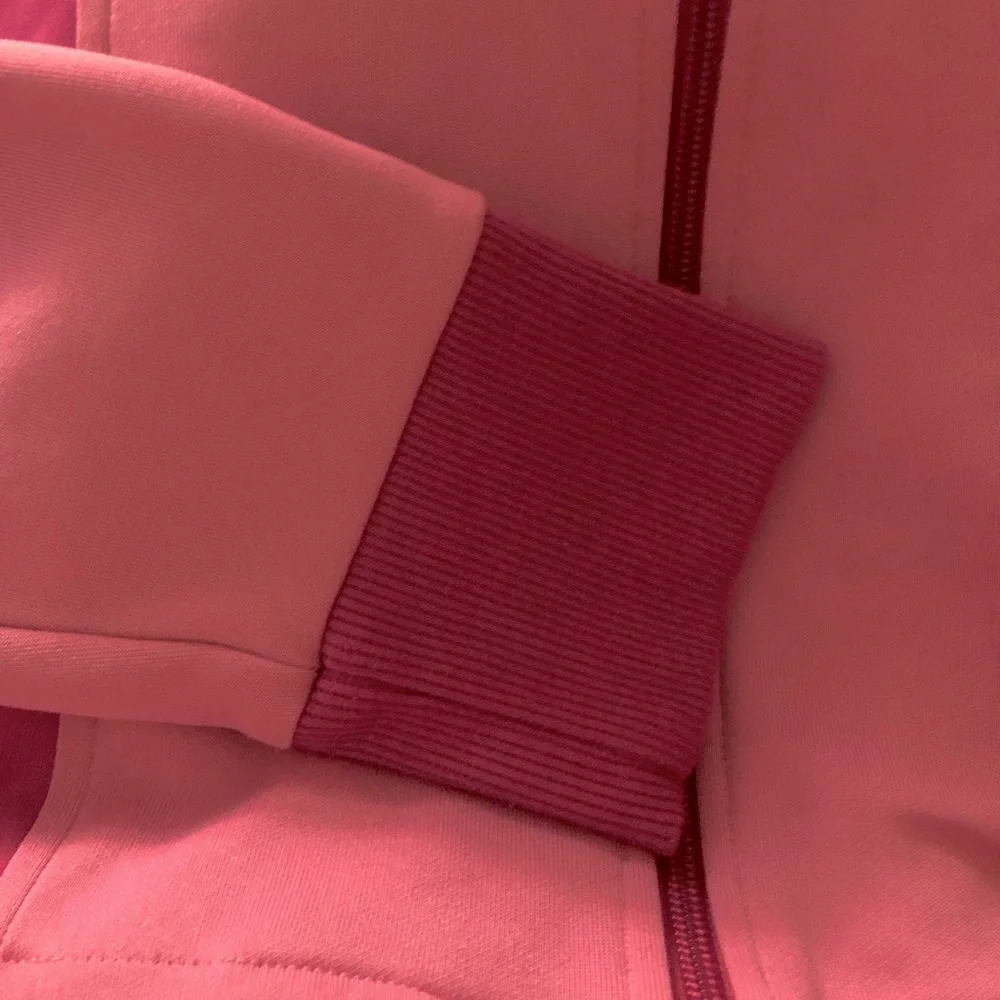 Puma pink zip up track jacket with pockets, XL - Picture 3 of 5